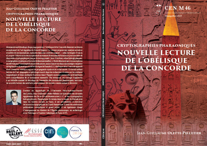 Couverture de l’ouvrage Cryptographies pharaoniques. Nouvelle lecture de l’obélisque de la Concorde